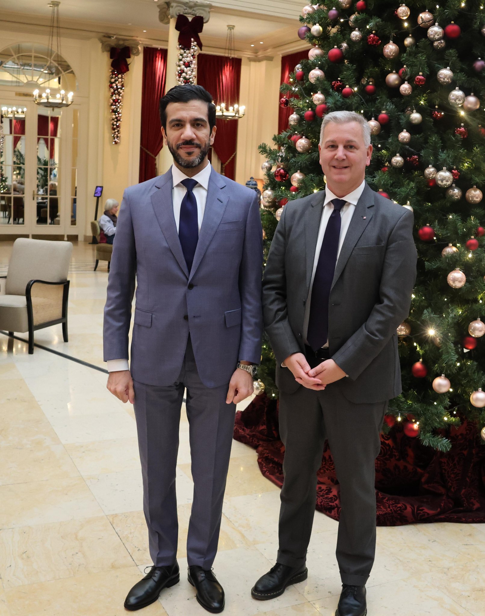 La rencontre de S. Exc. l’Ambassadeur Aldawood avec M. Chiesa, Président de la Commission de Politique Extérieure